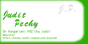 judit pechy business card